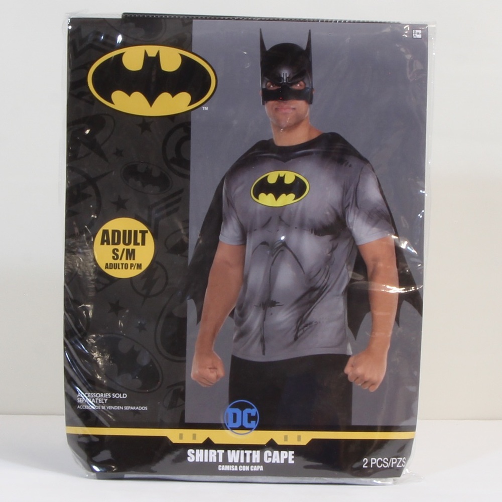 DC Comics Batman T-Shirt with Cape Size S/M